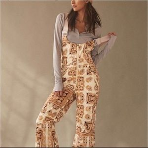 Free People Movement Alpine Glow printed Snow bib, size XS